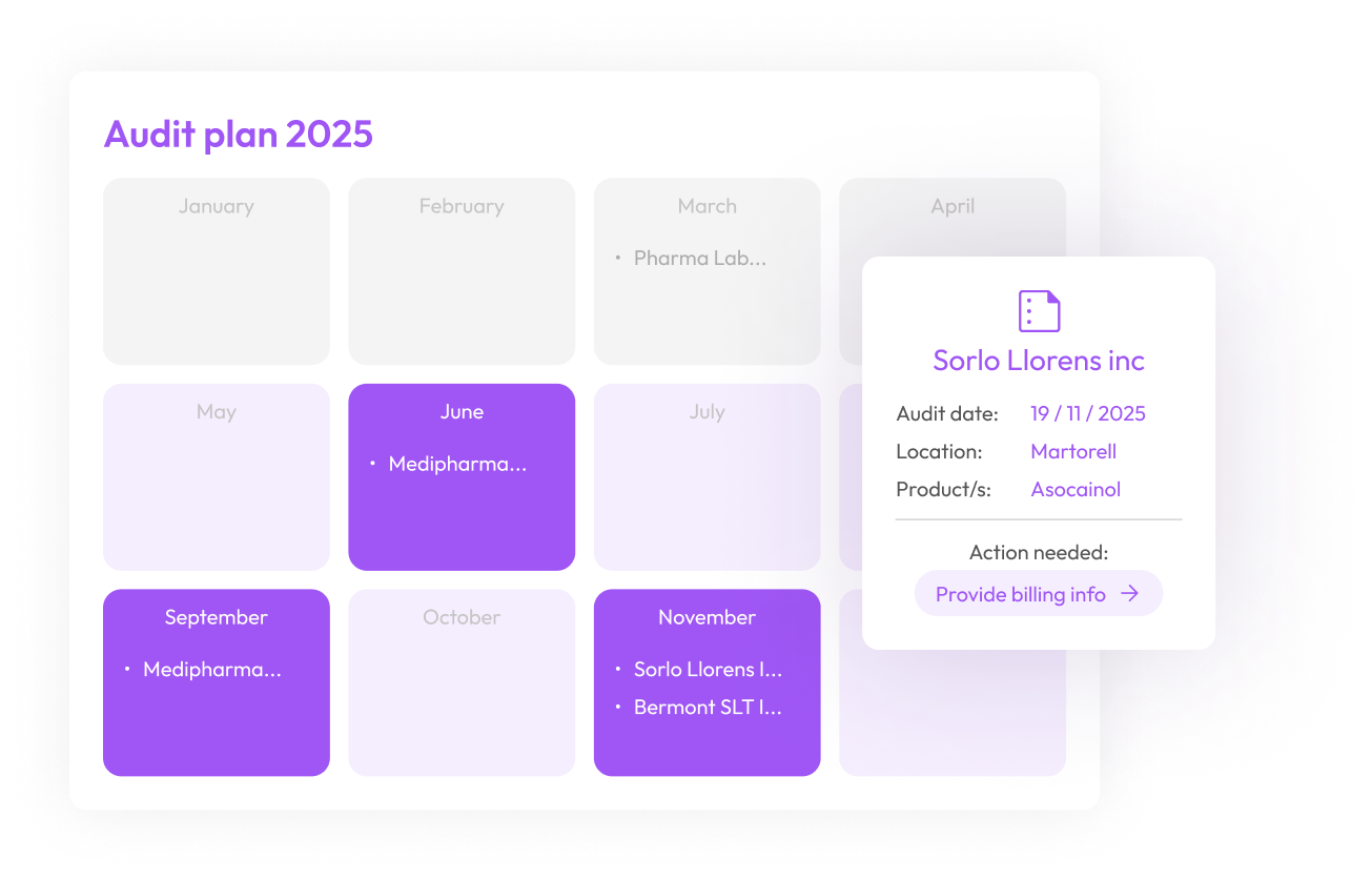 Unified Audit Management- calendar